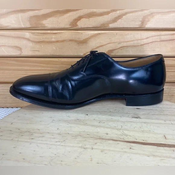 Johnston & Murphy Optima Oxford Shoes Men's 16 US Black Leather 22-2981 Lace-up - Picture 9 of 11